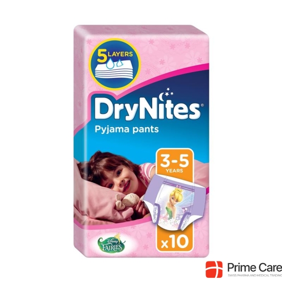 Huggies diapers Drynites Night Girl 3-5 years 10 pcs