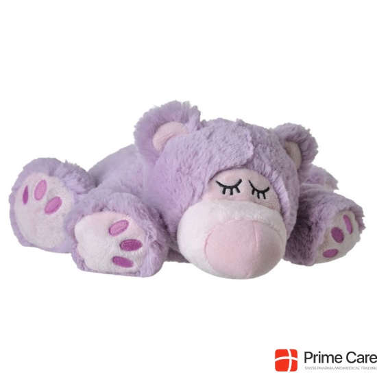 Beddy Bear stuffed animal heat Sleepy Bear purple