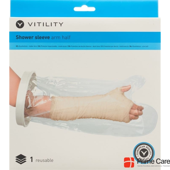 Vitility shower coating forearm