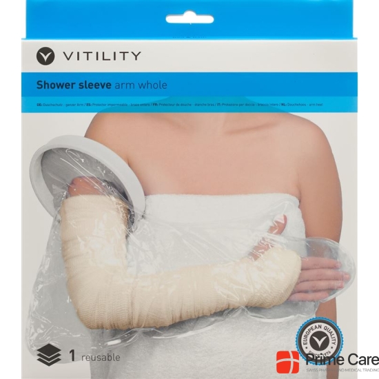 Vitility shower coating whole arm