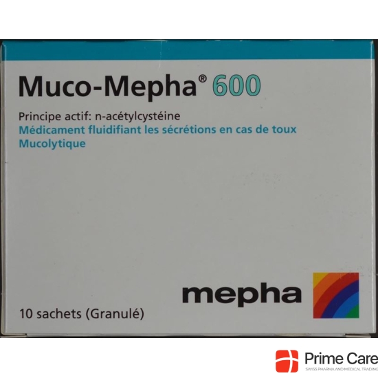 Muco Mepha granules 600 mg 10 sachets