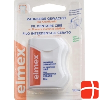 elmex dental floss waxed 50m