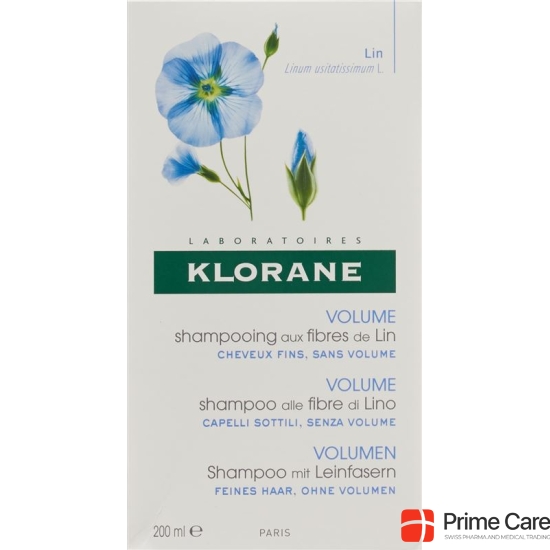 Klorane flax fiber shampoo 200 ml