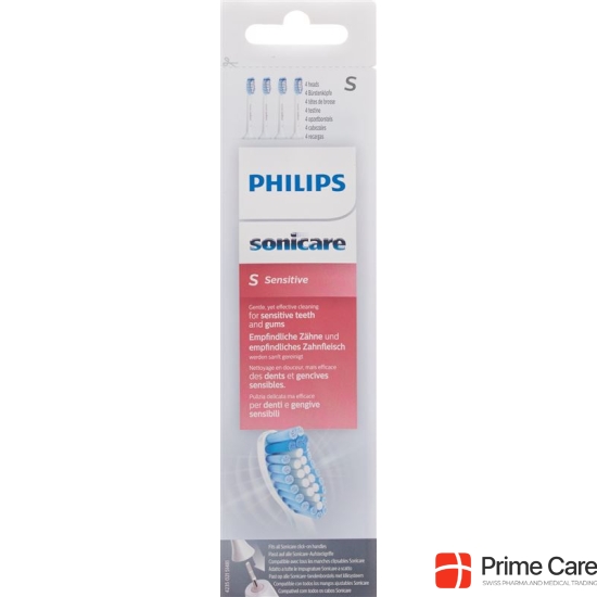 Philips Sonicare replacement brush heads Sensitive HX6054 / 07 standard 4 pcs