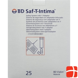 BD Saf-T-Intima 22G 0.9x19mm blue 25 pcs