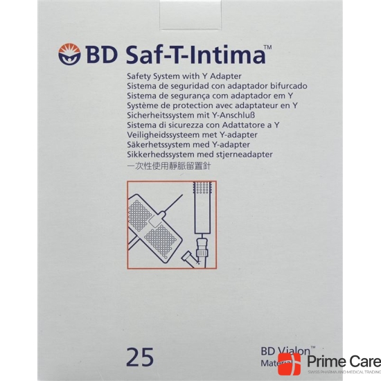 BD Saf-T-Intima 22G 0.9x19mm blue 25 pcs