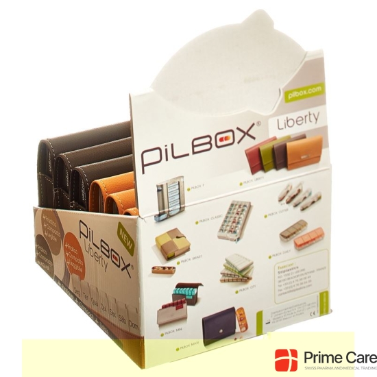 Pilbox LIBERTY display assorted 6 pcs 3x + 3x camel chocolate German / French