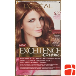 Excellence Creme Color 6:32 sunny brown hair