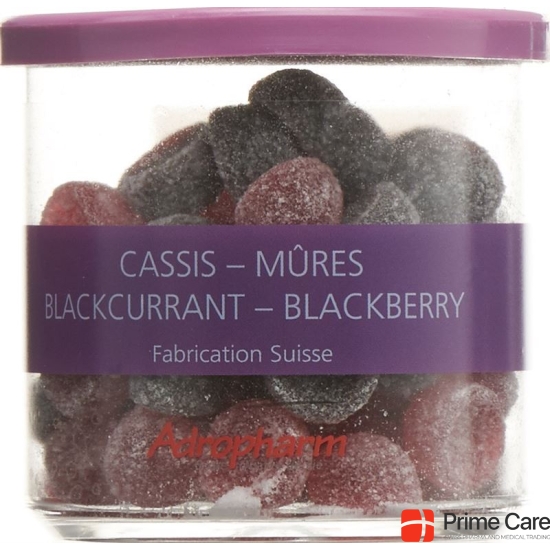 Adropharm cassis and blackberry soothing lozenges 140 g