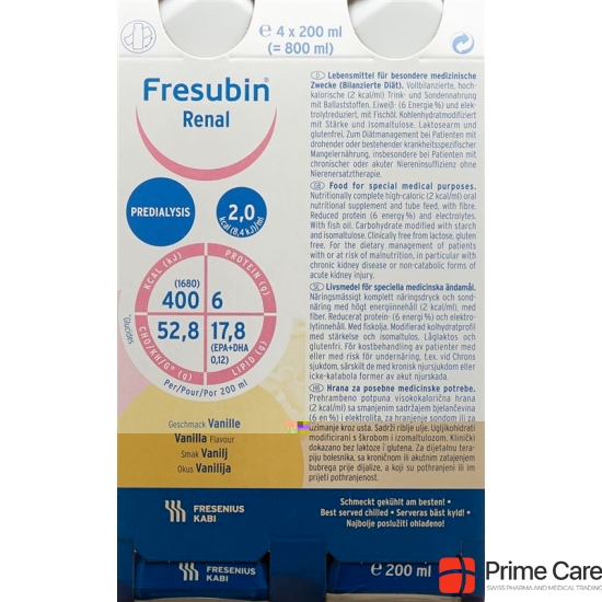 Fresubin renal vanilla 4 x 200 ml