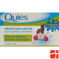 Quies water silicone ear protection Children 3 pairs