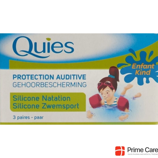 Quies water silicone ear protection Children 3 pairs