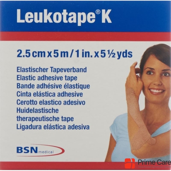 Leukotape K paving binder 5mx2.5cm skin color