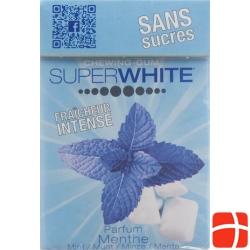 Super White chewing sugar-free white box 25 g