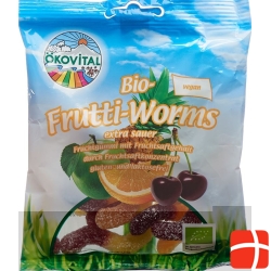 Ökovital Frutti Worms Gelatine 100 g