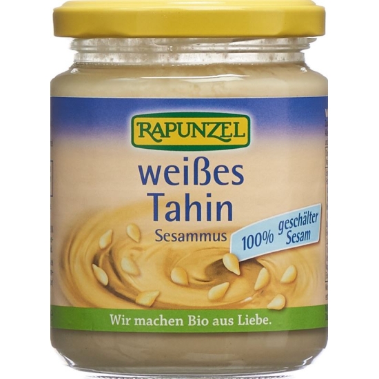 Rapunzel Tahini without salt white glass 250 g