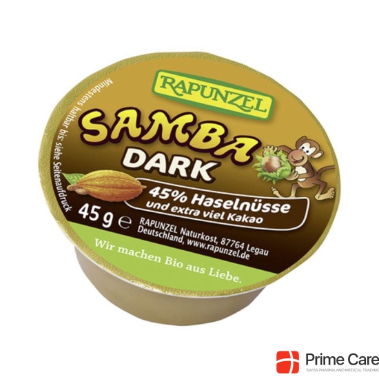 Rapunzel Samba hazelnut spread dark 45 g