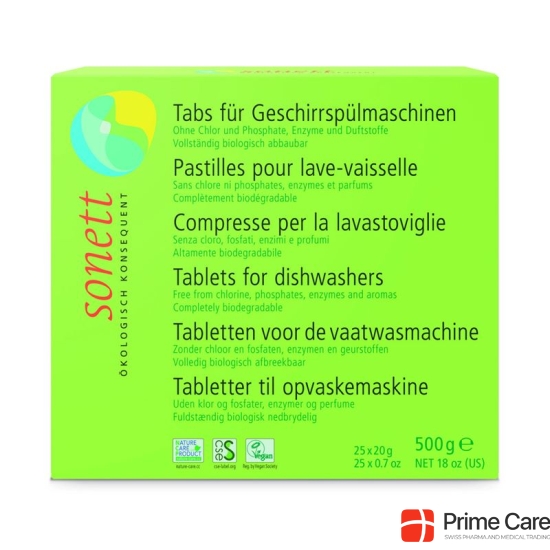 Sonnet tabs for dishwasher 25 x 20 g