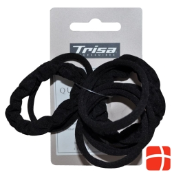 Trisa scrunchy black without metal assorted 10 pcs