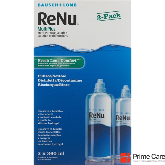 Bausch Lomb Renu MultiPlus Twin Box 2 x 360ml buy online