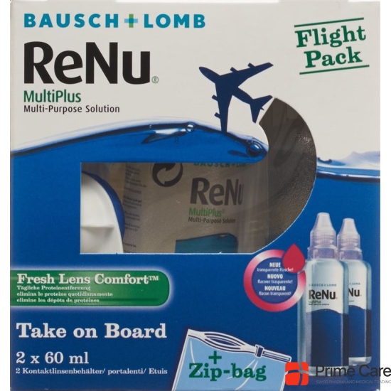 Bausch Lomb Renu Multi Plus Flight Pack 2 x 60 ml