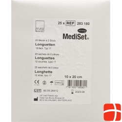 Mediset IVF longuettes Type 17 10x20cm 12 fold sterile 25 x 2 pcs