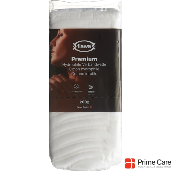 Flawa Premium hydrophilic absorbent cotton 100% cotton 200 g