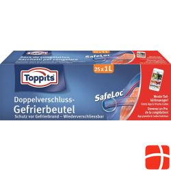 Toppits SafeLoc bags 1l 18x20cm 25 pcs