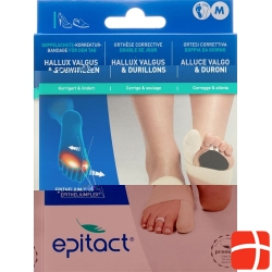 Epitact flexible double protective bandage correction hallux valgus DAY M 21.5-23cm left