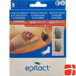 Epitact flexible double protective bandage correction hallux valgus TAG L 23-24.5cm left