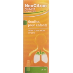 NeoCitran cough suppressant drops 5mg / ml 20ml child Tropffl