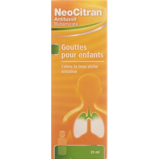 NeoCitran cough suppressant drops 5mg / ml 20ml child Tropffl