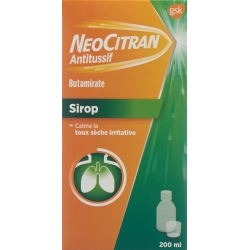 NeoCitran cough suppressants syrup 15 mg / 10 ml 200 ml Glasfl