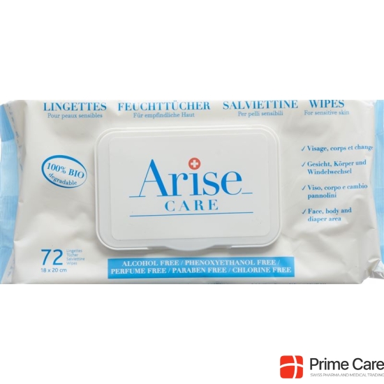 Arise Swiss Baby Care Wipes Body & Face 72 pcs