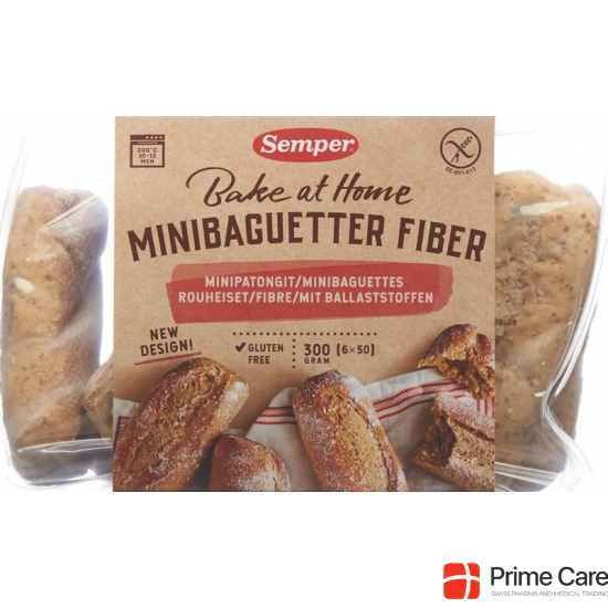 Semper Baguettine Fiber gluten free 6 x 50 g