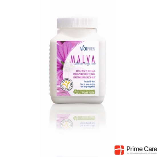 Vicopura alkaline bath Malva PLV delicate body care 600g