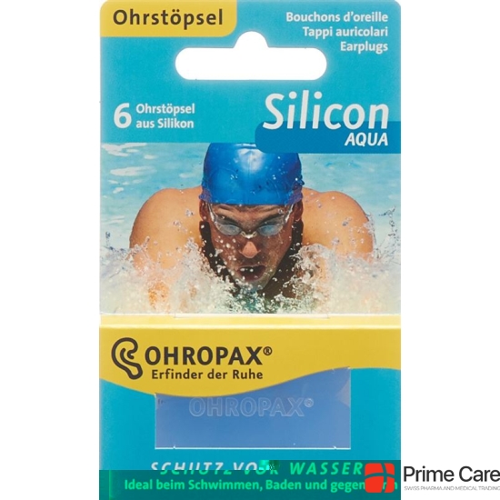 Ohropax silicone Aqua 6 pcs