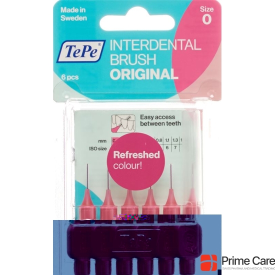 TePe Interdental Brush 0.4mm pink Blist 6 pcs