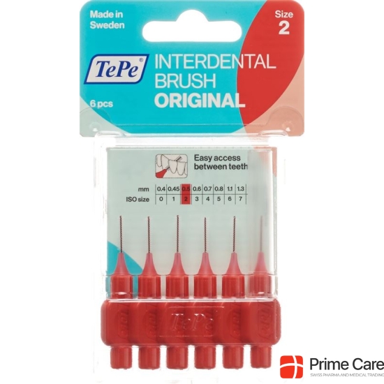 TePe Interdental Brush 0.5mm red Blist 6 pcs