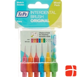 TePe interdental brush assorted 6 pieces Blist