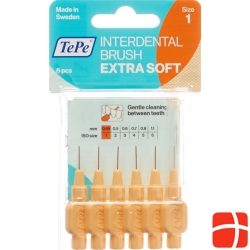 TePe interdental brush 0.45mm x-soft orange Blist 6 pcs