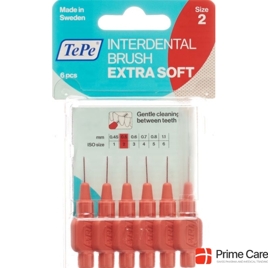 TePe interdental brush 0.50mm x-soft red Blist 6 pcs