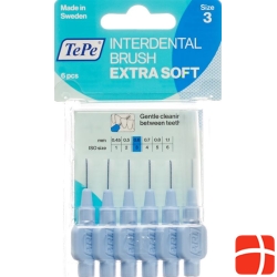 TePe interdental brush 0.60mm x-soft blue Blist 6 pcs