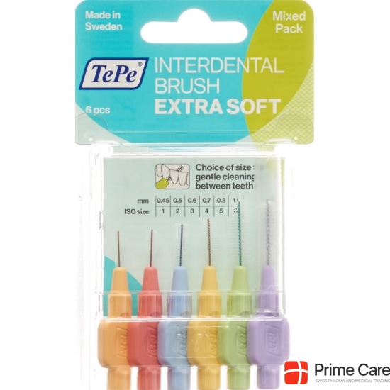 TePe Interdental Brush x-soft ass 6 pieces Blist