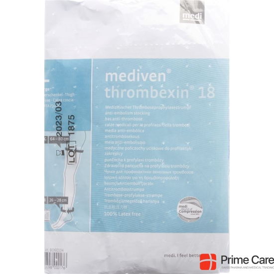 Mediven A-G thigh stocking M Thrombex 18 1 pair