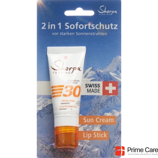 SHERPA TENSING Combi Stick Sun Cr + Lip SPF 30