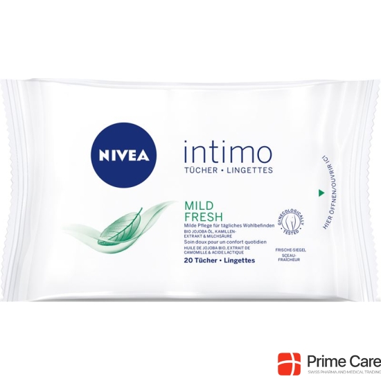 Nivea Intimo Natural Fresh wipes 20 pieces