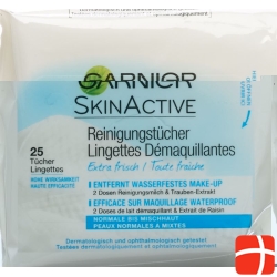 Garnier Skin Naturals cleaning cloths for normale- to combination skin 25 pcs