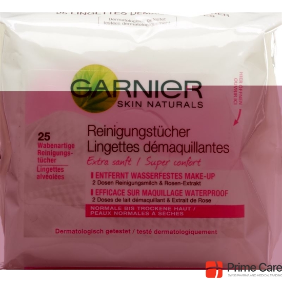 Garnier Skin Naturals cleaning cloths for normal to dry skin 25 pcs