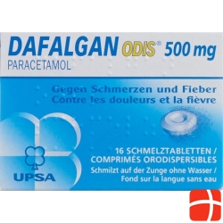 Dafalgan Odis Schmelztabl 500 mg Ds 16 pcs